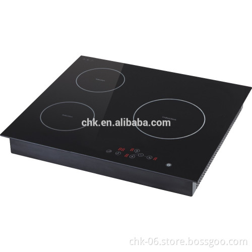 2016 hot sale 3500-Watt Three burner induction hob
